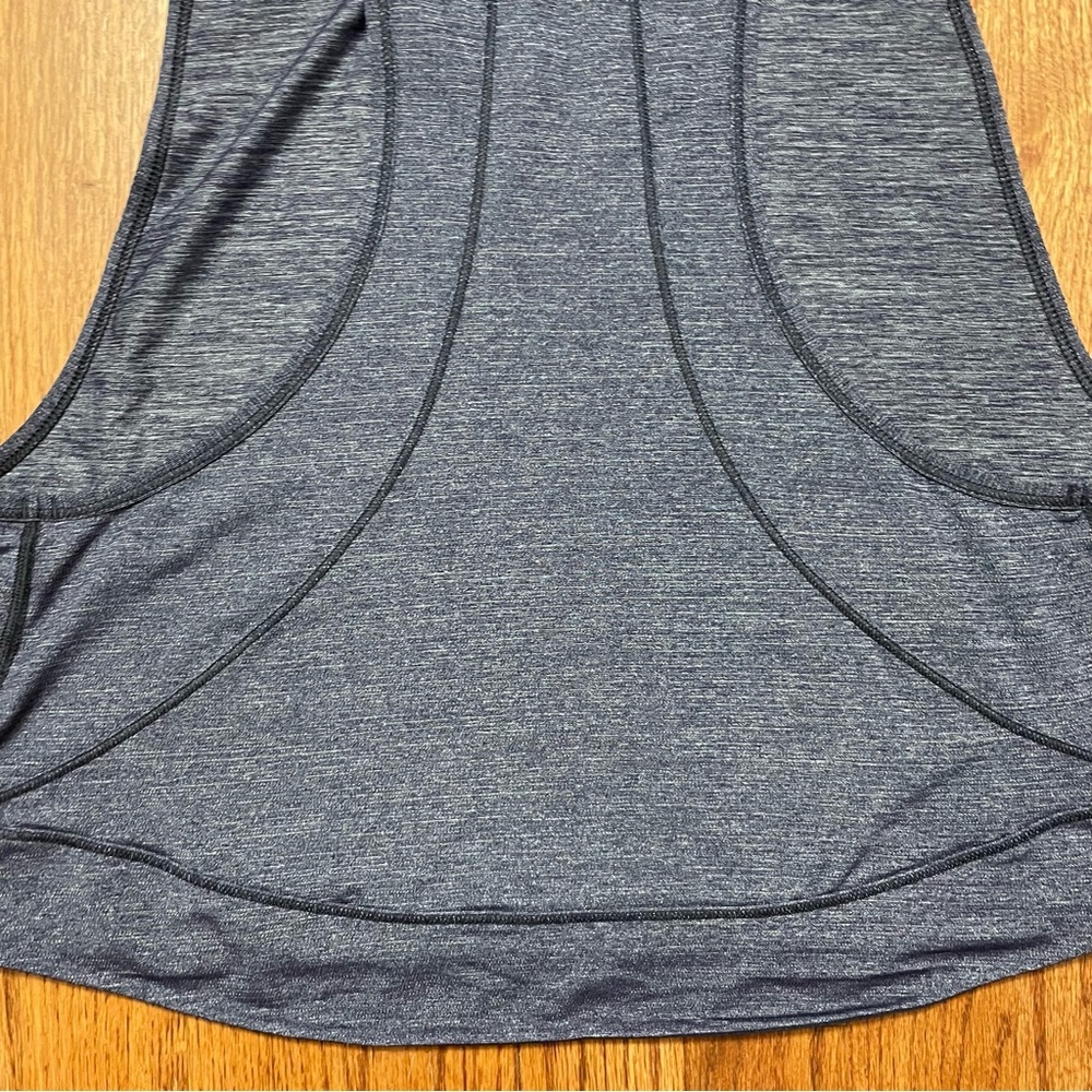 Lululemon Pace Perfect Tank in Heathered Midnight Navy / Midnight Navy - Picture 10 of 14